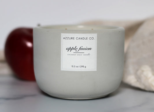 Apple Fusion Scented Concrete Candle 